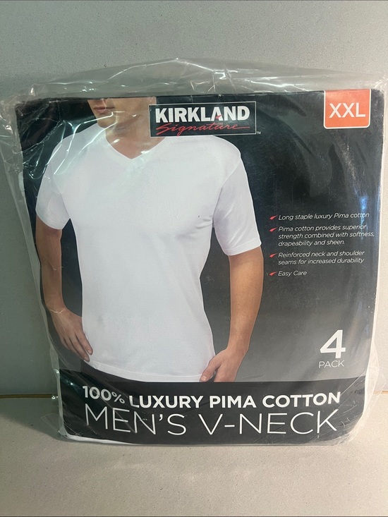 Kirkland Signature Other - Men's XXL Kirkland Signature Men's V-Neck Luxury Pima Cotton T Shirt 4-Pack
